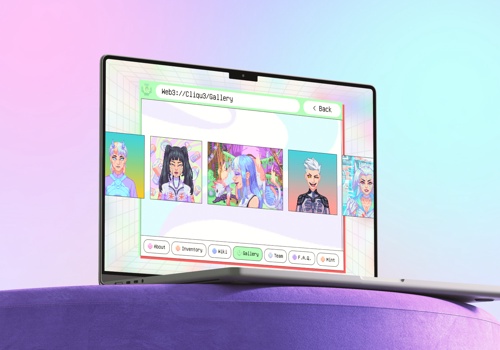 Web Design Package Example: Cliqu3 - NFT collection Website