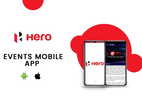 UX/UI Design Package Example: Hero MotoCorp Event management app