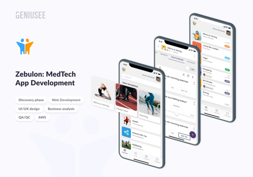UX/UI Design Package Example: Zebulon
