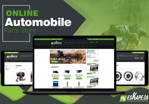 E-Commerce Development Package Example: Eskape - Online Automobile Parts Store