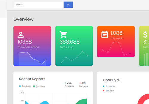 Web Development Package Example: Institue management CRM