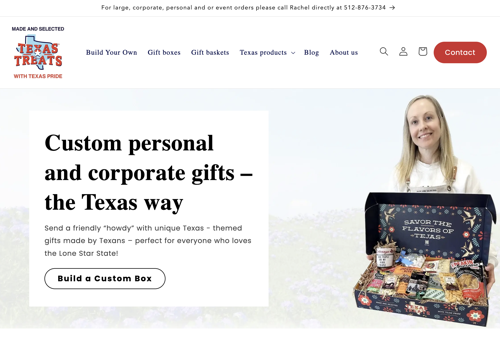 Search Engine Optimization Package Example: Texas Treats