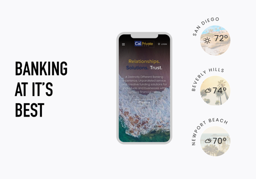 Web Development Package Example: CalPrivate Bank