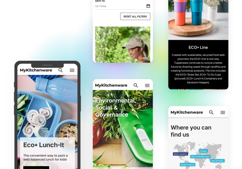 Web Design Package Example: MyKitchenware Corporate Portal Redesign