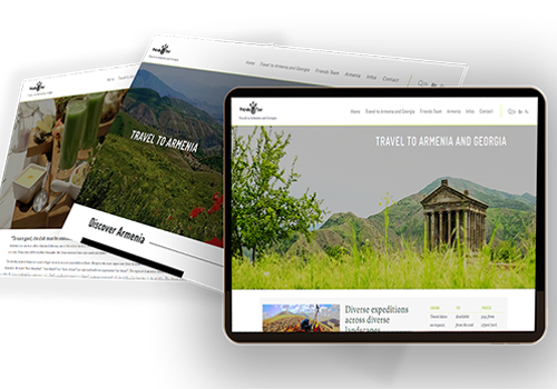 Web Design Package Example: Online Tour Operator for Armenia and Georgia