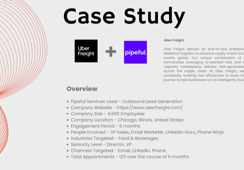 Email Marketing Package Example: Case Study - Uber Freight