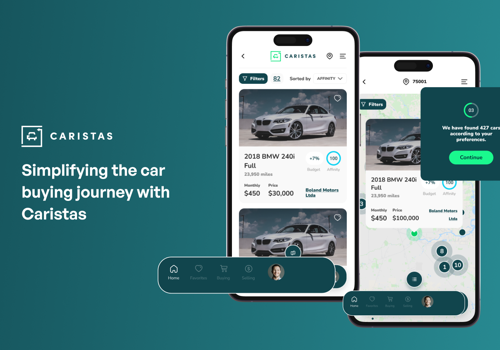 UX/UI Design Package Example: Caristas