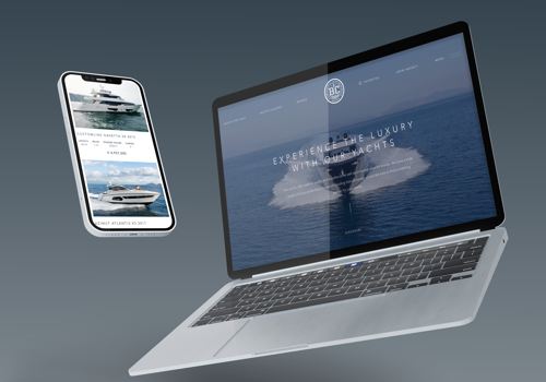 Web Design Package Example: B&C MARINE / Concept Web Design