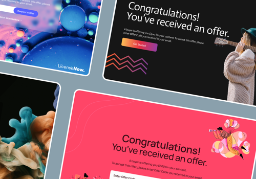 UX/UI Design Package Example: LicenseNow