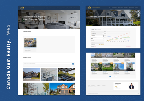 Web Design Package Example: Canada Gem Realty - Real Estate Brokerage