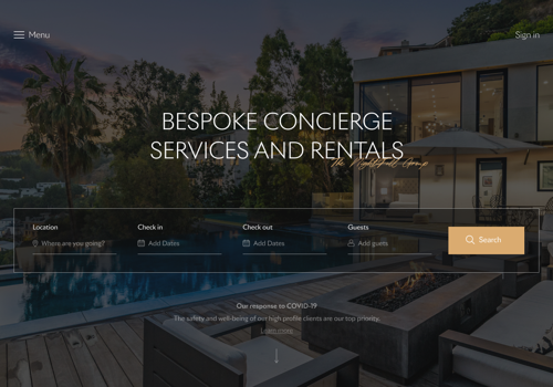 UX/UI Design Package Example: Redesign and layout of exiting website