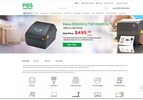 UX/UI Design Package Example: Leading POS Hardware eCommerce