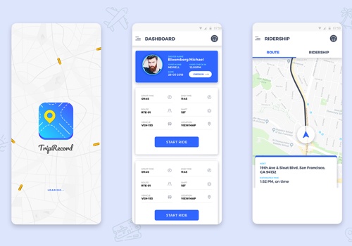 Mobile App Development Package Example: TripRecord - Custom App For A Shuttle Service Comp