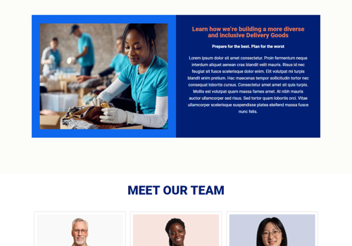 Web Development Package Example: Delvering GOOD