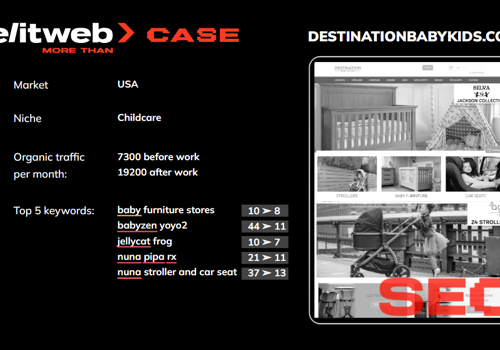 Search Engine Optimization Package Example: SEO Promotion of Destinationbabykids.com