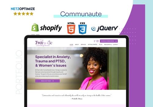 Web Design Package Example: Counseling Service