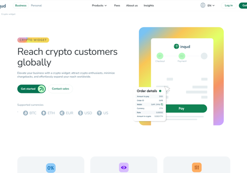 Web Development Package Example: Website for - Inqud