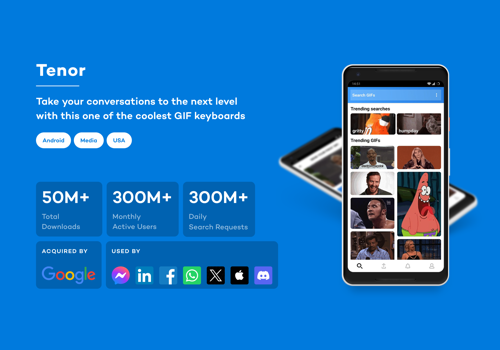 Mobile App Development Package Example: Tenor