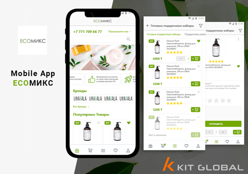 Mobile App Development Package Example: Ecomix Mobile App