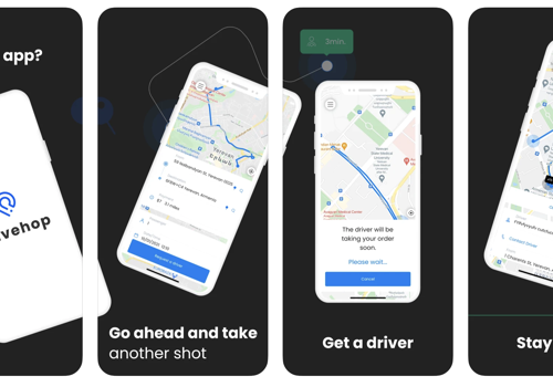 Mobile App Development Package Example: DriveHop - On-demand Driver Software Development
