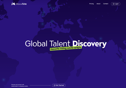 UX/UI Design Package Example: The Future of Work with Maxxhire Platform
