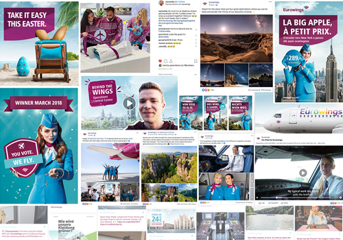 Digital Strategy Package Example: Eurowings International Social Media
