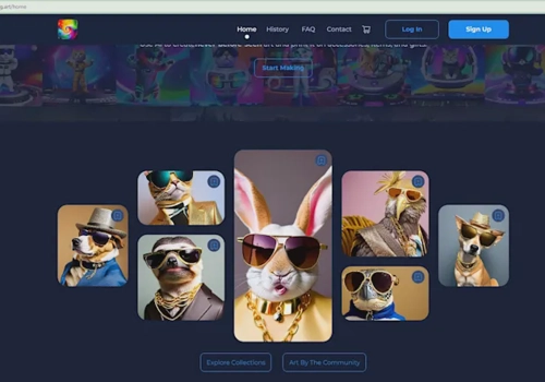 UX/UI Design Package Example: Design AI Art