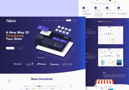 Web Design Package Example: Nous Website Design
