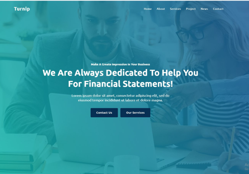 Web Design Package Example: Website Design using Modern HTML CSS JS Technology for Themeforest