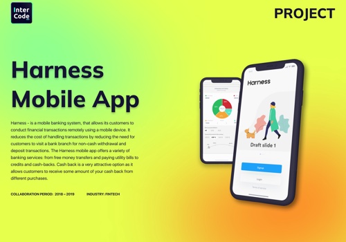 Mobile App Development Package Example: Harness - Mobile Banking App