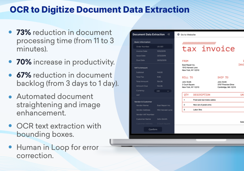 Custom Software Development Package Example: OCR to Digitize Document Data Extraction