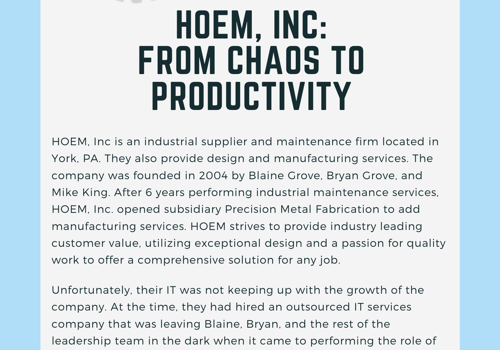 Cybersecurity Package Example: HOEM, Inc. Cybersecurity Response, pg. 1