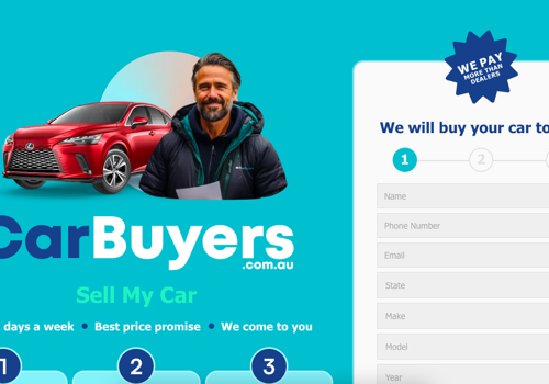 Web Design Package Example: Car Buyers |Australia’s Leading Car Buying Service