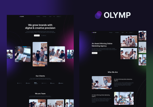 Web Design Package Example: Webflow template for digital agencies