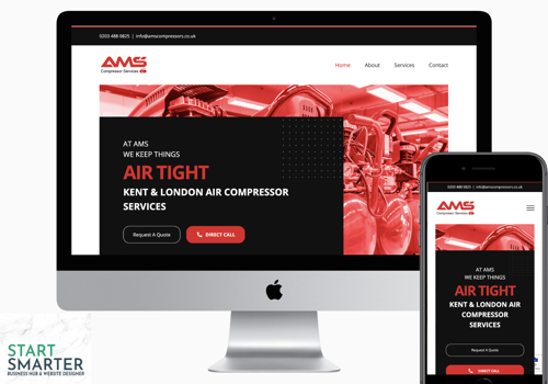 Search Engine Optimization Package Example: Web Development for Compressor Maintenance Company