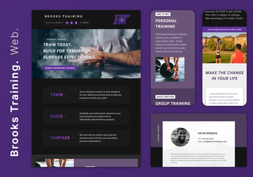 Web Design Package Example: Web Design For Fitness Company