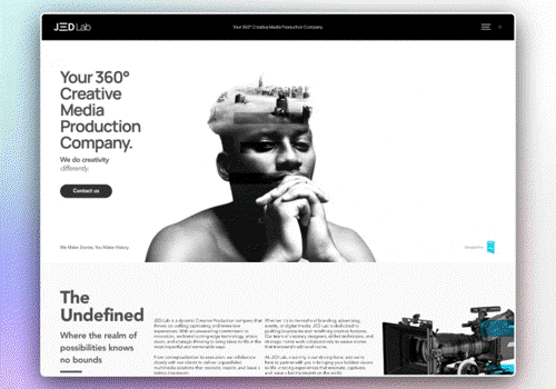 Web Design Package Example: JedLab Framer Website Development