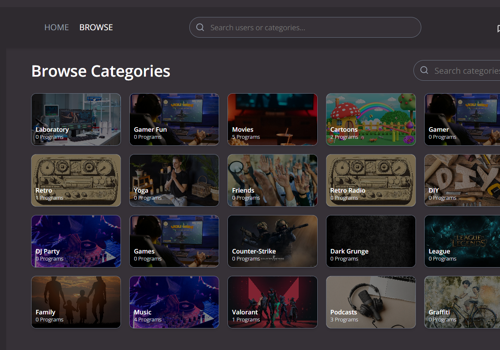 Web Design Package Example: Web Design & Development of StreamX