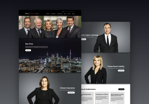 Web Design Package Example: Black Sutherland LLP