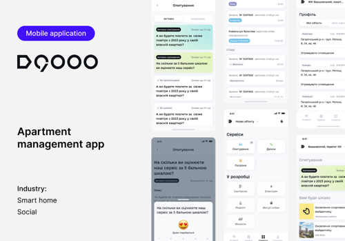 UX/UI Design Package Example: DIM - Apartment management app