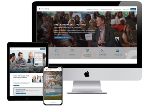 Web Design Package Example: Dr Townsend - Coaching & Leadership Program