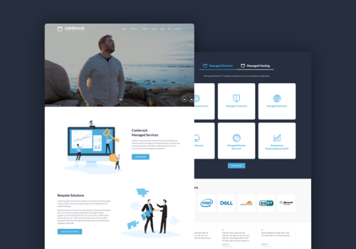 Web Development Package Example: Castlerock Managed IT Services Company