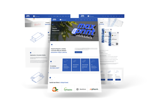 Web Design Package Example: Maxprint - Dedicated Company Website