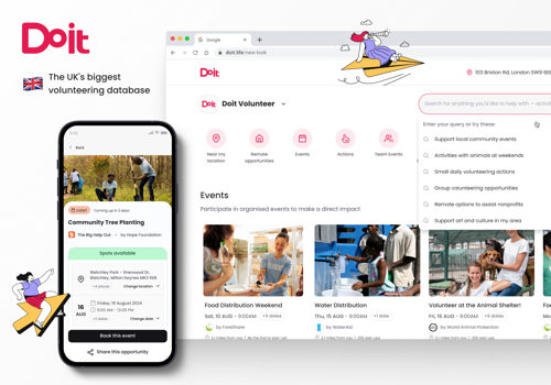 UX/UI Design Package Example: Employee volunteering and CSR solution