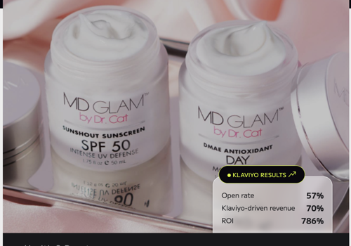 Email Marketing Package Example: Skincare D2C Brand: Increased Email Revenue to 69%