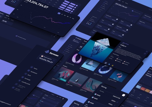 Web Design Package Example: Finance platform | UX/UI design for DeFi project
