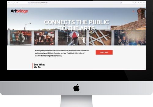 Web Design Package Example: ArtBridge Projects