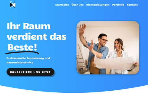 Web Design Package Example: Web design for KK Umbau