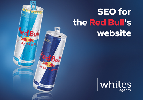Search Engine Optimization Package Example: Red Bull’s brand with the support of Whites Agency