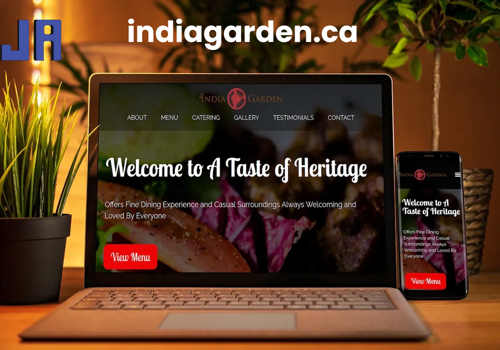 Web Development Package Example: India Garden